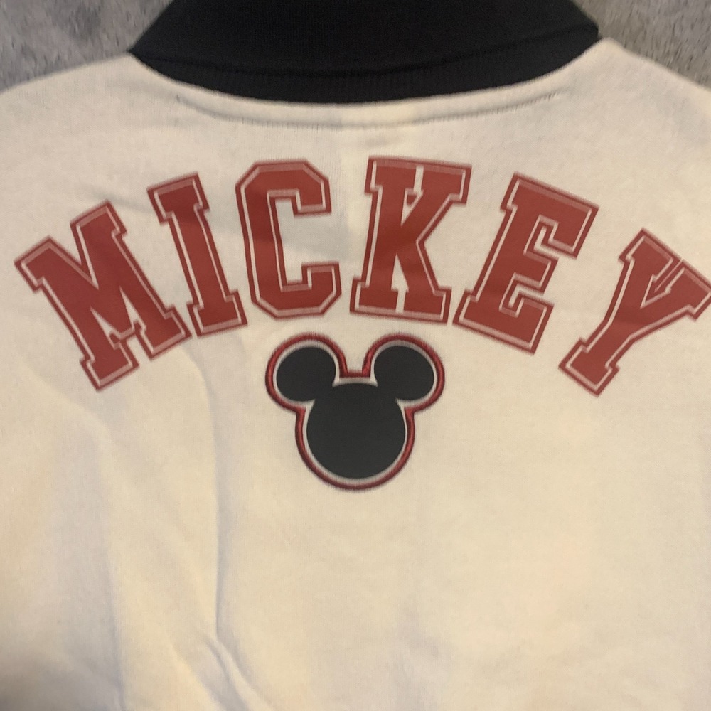 Disney Mickey Mouse Toddler 2T Rugby Sweatshirt 28 Off White Collared NWT - Picture 4 of 7
